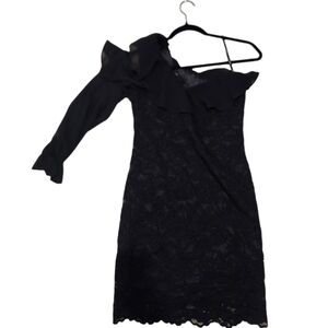 Bardot one-shoulder lace dress size 6